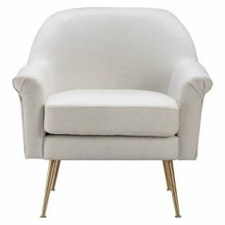 Brand new 🛒 Adore Decor Ophelia Lounge Chair - Adore Décor Ivory 🔔 -Living Room Chairs Sales unnamed file 6235