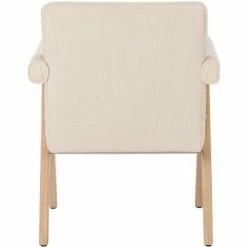 Budget ⭐ Suri Mid Century Arm Chair - Bone/White Washed - Safavieh 🔥 -Living Room Chairs Sales unnamed file 624