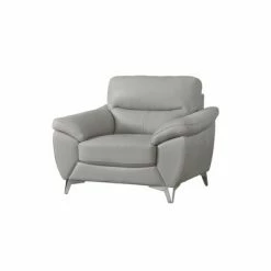 Promo 🌟 Valier Top Grain Leather Chair - Abbyson Living Gray 🎁 -Living Room Chairs Sales unnamed file 6259