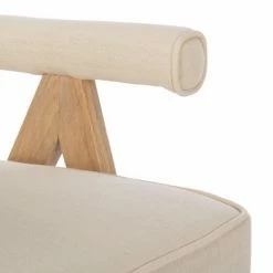 Budget ⭐ Suri Mid Century Arm Chair - Bone/White Washed - Safavieh 🔥 -Living Room Chairs Sales unnamed file 628