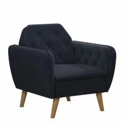 Outlet 🔔 Teresa Tufted Accent Chair - Novogratz Blue 😉 -Living Room Chairs Sales unnamed file 6285