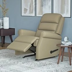 Discount 🥰 Liam Left Hand Rocker Recliner Plush Low Pile Velour - ProLounger Medium Blue 🎁 -Living Room Chairs Sales unnamed file 6316