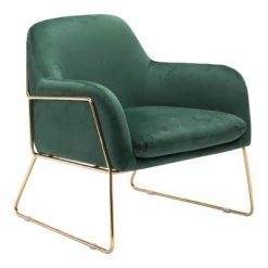 Best Pirce ⭐ Luxe Velvet Armchair Green - ZM Home 👍