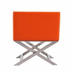 Deals 👍 Set of 2 Hollywood Faux Leather Lounge Accent Chairs Orange - Manhattan Comfort 👏 -Living Room Chairs Sales unnamed file 6357