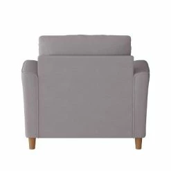 Top 10 😀 Georgia Upholstered Accent Armchair and a Half Light Gray - CorLiving 😀 -Living Room Chairs Sales unnamed file 6372