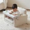 Wholesale 👍 Asweets Wonder & Wise Square Infant Baby Activity Chair w/ Interactive Embroidery & Applique, Carrying Handle, & Removeable Tray for Age 6 Months & Up ✔️