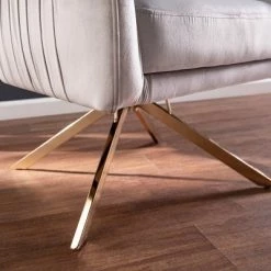 Best reviews of 🎉 Tralesford Upholstered Accent Chair Silver/Champagne - Aiden Lane 🌟