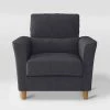 Brand new 🤩 Georgia Upholstered Accent Armchair Dark Gray - CorLiving 🧨