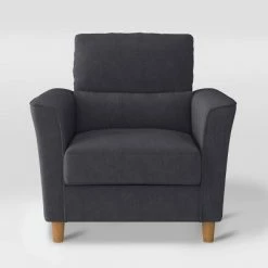 Brand new ๐คฉ Georgia Upholstered Accent Armchair Dark Gray - CorLiving ๐งจ