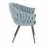 Budget 🎉 Braided Matisse Contemporary Chair - LumiSource Gray ⭐ -Living Room Chairs Sales unnamed file 6492