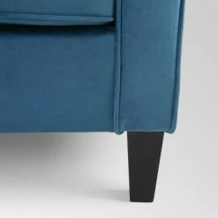 Promo 🥰 Milo Contemporary Club Chair - Christopher Knight Home Blue 😀 -Living Room Chairs Sales unnamed file 650