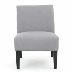 Hot Sale 💯 Kassi Accent Chair - Christopher Knight Home Gray 🧨 -Living Room Chairs Sales unnamed file 6516