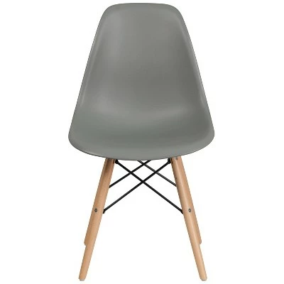 Hot Sale ✨ Flash Furniture Elon Series Plastic Chair with Wooden Legs ⌛ 10 Hot Sale ✨ Flash Furniture Elon Series Plastic Chair with Wooden Legs ⌛ - Image 8
