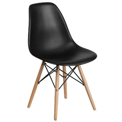 Hot Sale ✨ Flash Furniture Elon Series Plastic Chair with Wooden Legs ⌛ 13 Hot Sale ✨ Flash Furniture Elon Series Plastic Chair with Wooden Legs ⌛ - Image 11