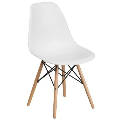 Hot Sale ✨ Flash Furniture Elon Series Plastic Chair with Wooden Legs ⌛ 17 Hot Sale ✨ Flash Furniture Elon Series Plastic Chair with Wooden Legs ⌛ - Image 15