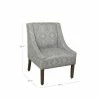 Best Pirce 🧨 Modern Swoop Accent Armchair - HomePop Dove Gray Stripe 🔔 -Living Room Chairs Sales unnamed file 654