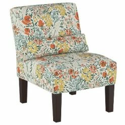 Brand new 😍 Burke Slipper Chair Cream Floral - Threshold™ ⌛