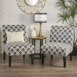 Best reviews of 🤩 Set of 2 Kassi Accent Chair - Christopher Knight Home Blue 👏 -Living Room Chairs Sales unnamed file 6557