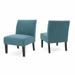 Best reviews of 🤩 Set of 2 Kassi Accent Chair - Christopher Knight Home Blue 👏 -Living Room Chairs Sales unnamed file 6561