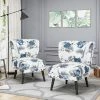 Flash Sale 👍 Set of 2 Desdemona Modern Farmhouse Accent Chair Blue - Christopher Knight Home 🛒 -Living Room Chairs Sales unnamed file 6565