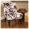 Cheap 🎉 Kassi Cowhide Print Upholstered Accent Chair - Christopher Knight Home 😀 -Living Room Chairs Sales unnamed file 6574