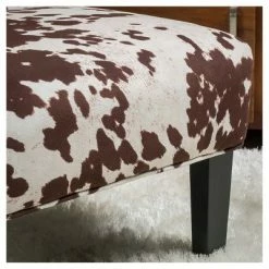 Cheap 🎉 Kassi Cowhide Print Upholstered Accent Chair - Christopher Knight Home 😀 -Living Room Chairs Sales unnamed file 6576