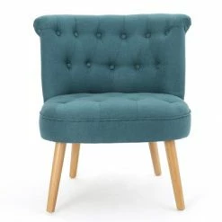 Buy ✨ Cicely Tufted Accent Chair - Christopher Knight Home Light Blue 🧨 -Living Room Chairs Sales unnamed file 6587