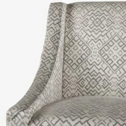 Best Pirce 🧨 Modern Swoop Accent Armchair - HomePop Dove Gray Stripe 🔔 -Living Room Chairs Sales unnamed file 660