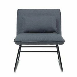Best Pirce 👏 25" Cohan Accent chair with Lumbar Pillow Gray - Wyndenhall 😀 -Living Room Chairs Sales unnamed file 6601
