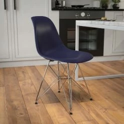 Wholesale 💯 Flash Furniture Elon Series Plastic Chair with Chrome Base 🧨