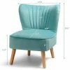 Wholesale 🤩 Costway Armless Accent Chair Modern Velvet Leisure Chair Single Upholstered 👏 -Living Room Chairs Sales unnamed file 6645