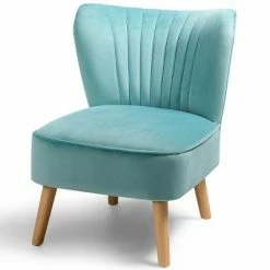 Wholesale 🤩 Costway Armless Accent Chair Modern Velvet Leisure Chair Single Upholstered 👏 -Living Room Chairs Sales unnamed file 6652