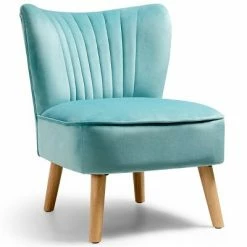 Wholesale 🤩 Costway Armless Accent Chair Modern Velvet Leisure Chair Single Upholstered 👏 -Living Room Chairs Sales unnamed file 6653
