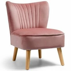 Wholesale 🤩 Costway Armless Accent Chair Modern Velvet Leisure Chair Single Upholstered 👏 -Living Room Chairs Sales unnamed file 6655