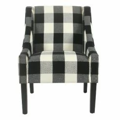 Best Pirce 🧨 Modern Swoop Accent Armchair - HomePop Dove Gray Stripe 🔔 -Living Room Chairs Sales unnamed file 668