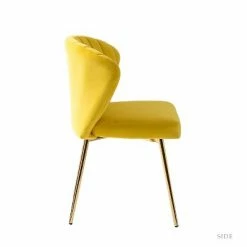 Outlet ⭐ Velvet Accent Side Chair with Tufted Back | Karat Home 🌟 -Living Room Chairs Sales unnamed file 6709