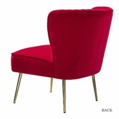 Flash Sale 🧨 Quentin Velvet Accent Side Chair with Golden Metal Base | Karat Home 👍 -Living Room Chairs Sales unnamed file 6729