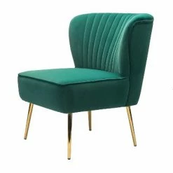 Flash Sale 🧨 Quentin Velvet Accent Side Chair with Golden Metal Base | Karat Home 👍 -Living Room Chairs Sales unnamed file 6739