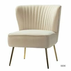 Flash Sale 🧨 Quentin Velvet Accent Side Chair with Golden Metal Base | Karat Home 👍 -Living Room Chairs Sales unnamed file 6746