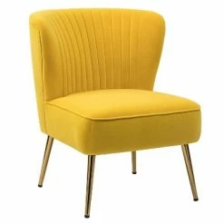 Flash Sale 🧨 Quentin Velvet Accent Side Chair with Golden Metal Base | Karat Home 👍 -Living Room Chairs Sales unnamed file 6748