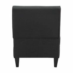 Hot Sale 😀 Copenhagen Tufted Slipper Chair - Serta Charcoal ✨ -Living Room Chairs Sales unnamed file 6765