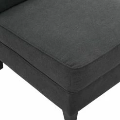 Hot Sale 😀 Copenhagen Tufted Slipper Chair - Serta Charcoal ✨ -Living Room Chairs Sales unnamed file 6767