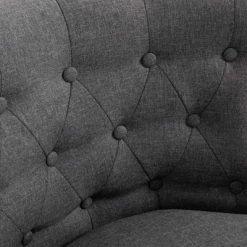 Discount ⭐ HomCom Modern Mid-Back Button-Tufted Accent Armless Chair ⭐ -Living Room Chairs Sales unnamed file 6779