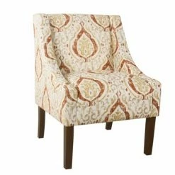 Best Pirce 🧨 Modern Swoop Accent Armchair - HomePop Dove Gray Stripe 🔔 -Living Room Chairs Sales unnamed file 680