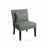 Best deal 🌟 Parker Accent Chair with Pillow - HomePop Gray Cheetah ❤️ -Living Room Chairs Sales unnamed file 6814