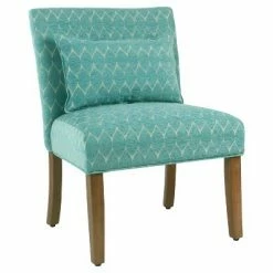 Best deal 🌟 Parker Accent Chair with Pillow - HomePop Gray Cheetah ❤️ -Living Room Chairs Sales unnamed file 6829