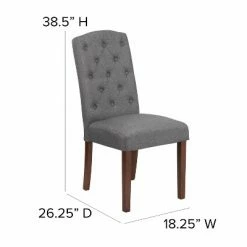Deals 🛒 Flash Furniture HERCULES Grove Park Series Diamond Patterned Button Tufted Parsons Chair 😍 -Living Room Chairs Sales unnamed file 6851