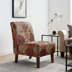 New 👏 Coco Accent Chair - Linon Blue Flower 🥰 -Living Room Chairs Sales unnamed file 6884