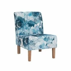 New 👏 Coco Accent Chair - Linon Blue Flower 🥰 -Living Room Chairs Sales unnamed file 6892