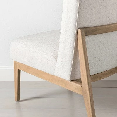 Flash Sale ✨ Hearth & Hand W/Magnolia Furniture Upholstered Natural Wood Slipper Accent Chair - Hearth & Hand™ with Magnolia Dark Gray ✔️ 3 Flash Sale ✨ Hearth & Hand W/Magnolia Furniture Upholstered Natural Wood Slipper Accent Chair - Hearth & Hand™ with Magnolia Dark Gray ✔️